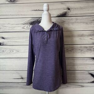 Duluth Trading Co Purple Armachillo Cooling Knit Hoodie